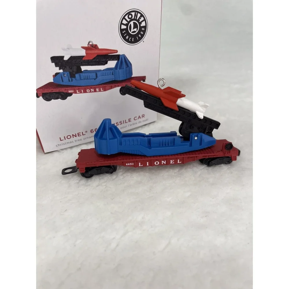 Hallmark‎ Keepsake 2022 Lionel 6650 Missile Car Ornament NIB!